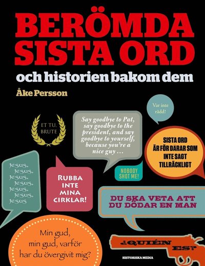 Cover for Åke Persson · Berömda sista ord : och historien bakom dem (ePUB) (2013)