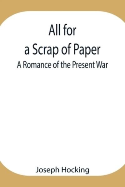 Cover for Joseph Hocking · All for a Scrap of Paper (Paperback Book) (2021)