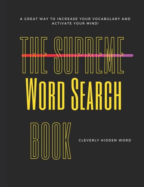 Cover for Marion Cotillard · The Supreme Word Search Book: for Adults - Large Print Edition: Over 200 Cleverly Hidden Word Searches for Adults, Teens, and More! (Paperback Book) (2022)