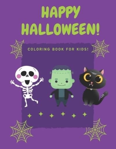 Cover for Cj Mac · Halloween Coloring Book: Kids (Paperback Book) (2021)