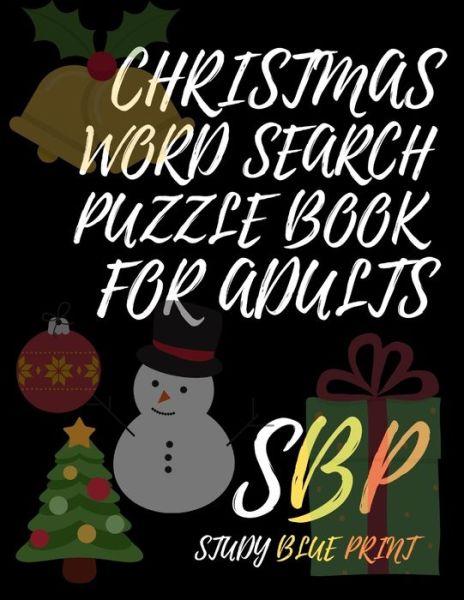 Cover for Study Blue Print · Christmas Word Search Puzzle Book For Adults (Paperback Book) (2020)