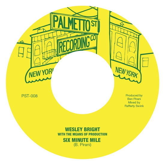 Cover for Wesley &amp; The Means Of Production Bright · Six Minute Mile (LP) (2023)