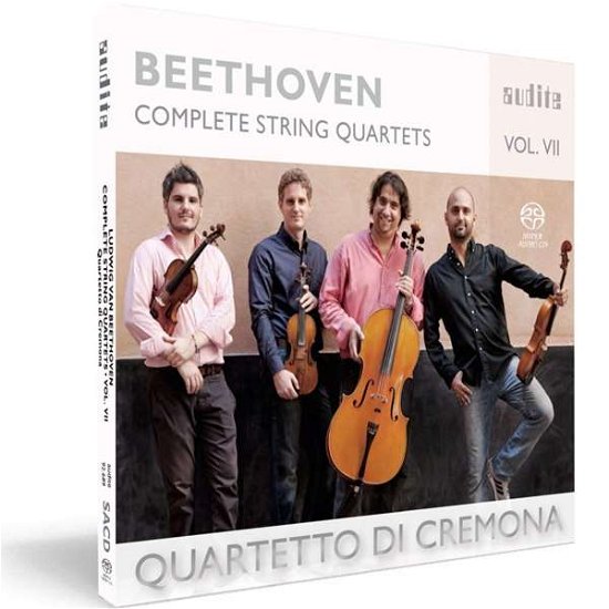 Cover for Quartetto di Cremona · String Quartets Op.18 No.2 &amp; Op.59 No.3 (Vol. VII) Audite Klassisk (SACD) (2017)