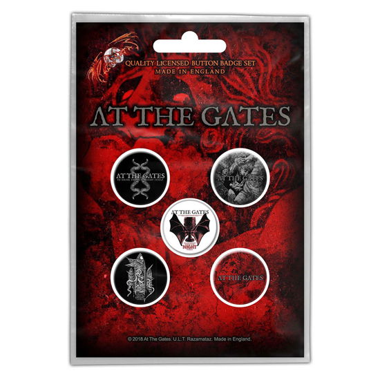 At The Gates Button Badge Pack: Drink From Night Itself (Retail Pack) - At The Gates - Merchandise - PHM - 5055339793890 - 28. Oktober 2019