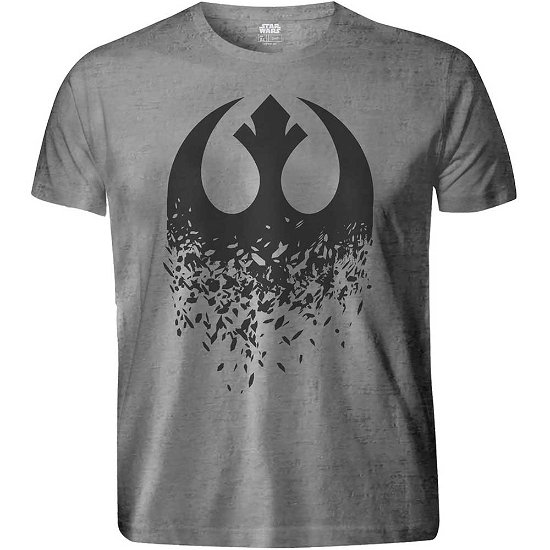 Star Wars Unisex T-Shirt: Episode VIII Rebel Logo Splintered - Star Wars - Merchandise - Bravado - 5056170609890 - 