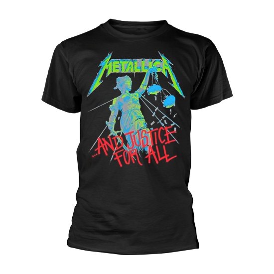 Metallica Unisex T-Shirt: And Justice For All (Original) (Back Print) - Metallica - Produtos - PHD - 5056187711890 - 17 de dezembro de 2018