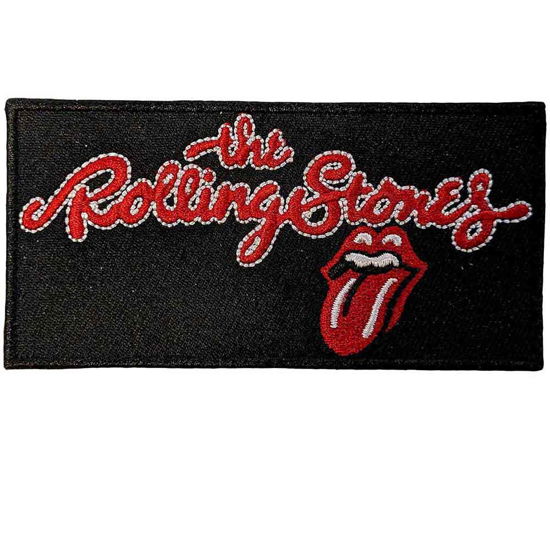 The Rolling Stones Standard Woven Patch: Script Logo - The Rolling Stones - Mercancía -  - 5056561098890 - 
