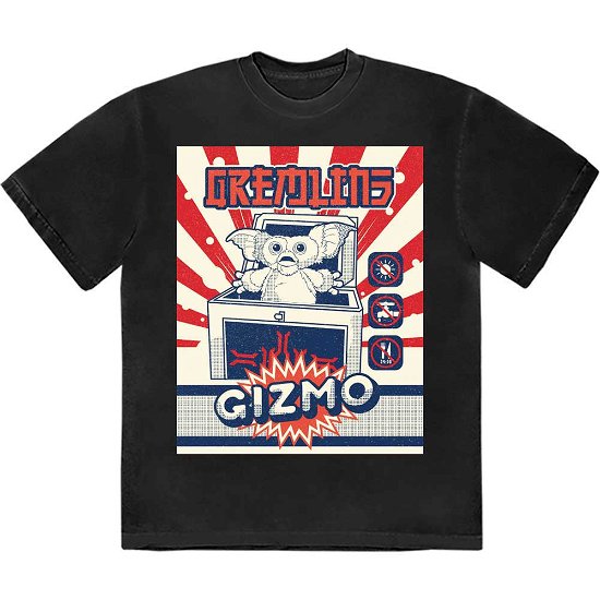 Gremlins Unisex T-Shirt: Gizmo Japanese Advert - Gremlins - Fanituote -  - 5056737248890 - 