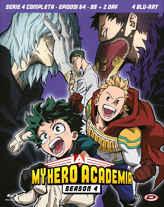 Cover for My Hero Academia · Stagione 04 The Complete Series (Eps 64-88+2 Oav) (4 Blu-Ray) (Blu-ray) (2021)