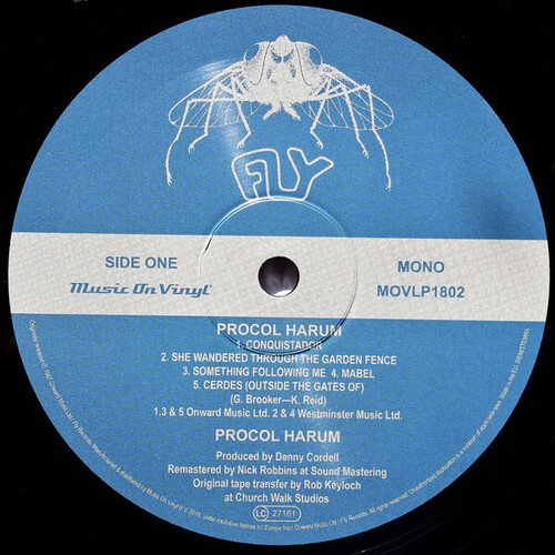 Procol Harum (Mono) - Procol Harum - Muziek - MUSIC ON VINYL - 8719262002890 - 3 maart 2017