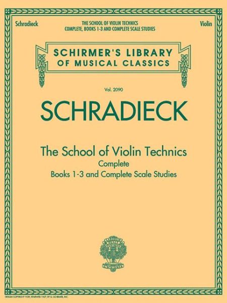 Cover for The School of Violin Technics Complete (Bog) (2011)