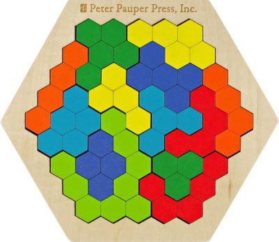 Kids' Wooden Geo Puzzle - Peter Pauper Press Inc - Inne - Peter Pauper Press Inc,US - 9781441335890 - 2021