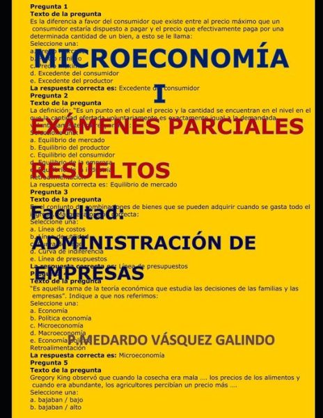 Microeconom - V - Libros - Independently Published - 9781719980890 - 31 de agosto de 2018