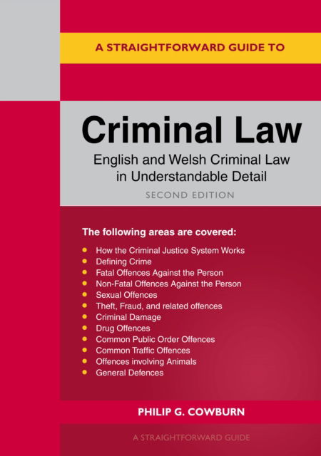 Cover for Philip G Cowburn · A Straightforward Guide to Criminal Law: Second Edition (Paperback Book) (2025)