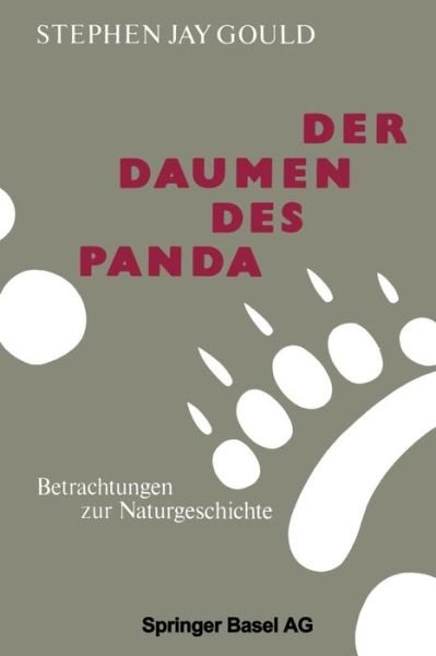 Cover for Gould · Der Daumen Des Panda: Betrachtungen Zur Naturgeschichte (Taschenbuch) [Softcover Reprint of the Original 1st 1987 edition] (2014)