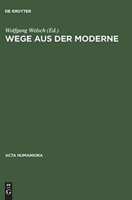 Cover for Vch · Wege Aus Der Moderne Schluesseltexte Der Postmoderne-Diskussion (Innbunden bok) (1994)