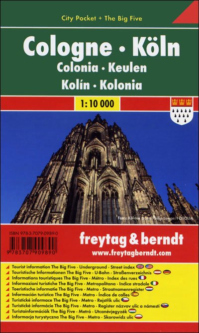 Cologne City Pocket + the Big Five Waterproof 1:10 000 - Freytag-berndt Und Artaria Kg - Boeken - Freytag-Berndt - 9783707909890 - 2017