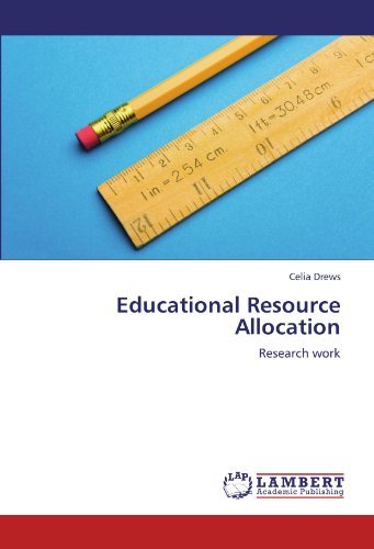 Cover for Celia Drews · Educational Resource Allocation: Research Work (Paperback Book) (2011)