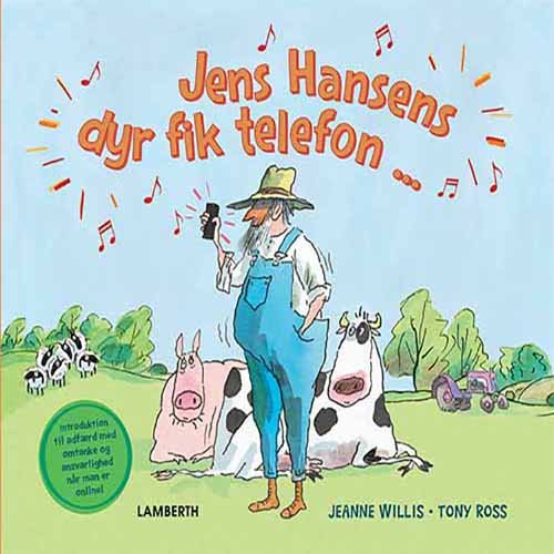 Cover for Jeanne Willis · Jens Hansens dyr fik telefon ... (Innbunden bok) [1. utgave] (2020)