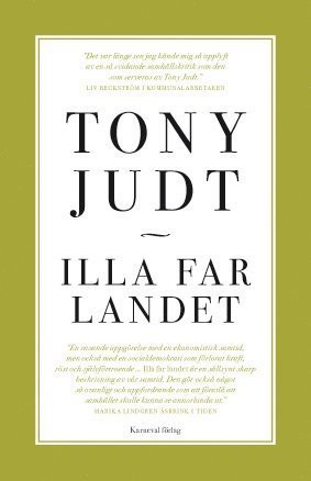 Cover for Tony Judt · Illa far landet (Taschenbuch) (2012)