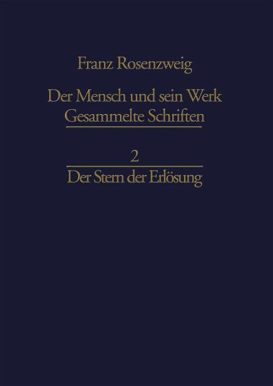 Cover for U Rosenzweig · Der Stern Der Erloesung - Franz Rosenzweig Gesammelte Schriften (Paperback Book) [1976 edition] (2012)