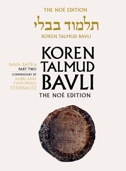 Cover for Rabbi Adin Steinsaltz · Koren Talmud Bavli: v. 28 (Hardcover bog) (2017)