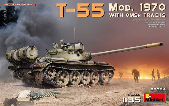 Cover for MiniArt · T-55 Mod. 1970 W/omsh Tracks 1:35 (1/20) * (Legetøj)
