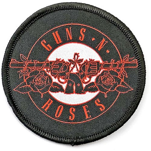 Guns N' Roses Standard Printed Patch: Red Circle Logo - Guns N Roses - Produtos -  - 5056368603891 - 