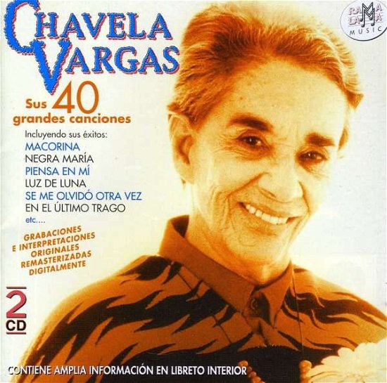 Sus Cuarenta Grandes Canciones - Chavela Vargas - Música - BLANCO Y NEGRO - 8436004061891 - 13 de janeiro de 2017
