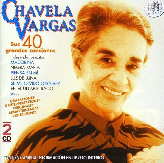 Sus Cuarenta Grandes Canciones - Chavela Vargas - Musik - BLANCO Y NEGRO - 8436004061891 - 13 januari 2017