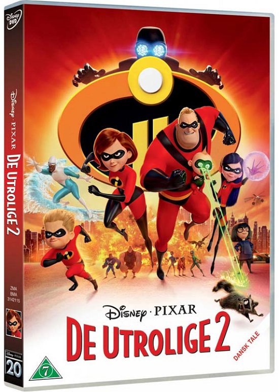 Cover for Pixar · De Utrolige 2 (Incredibles 2) (DVD) (2018)