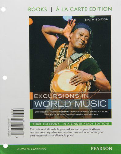 Cover for Bruno Nettl · Excursions in World Music (Buch) (2015)