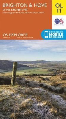 Brighton & Hove - OS Explorer Map - - Livros - Ordnance Survey - 9780319263891 - 24 de janeiro de 2021