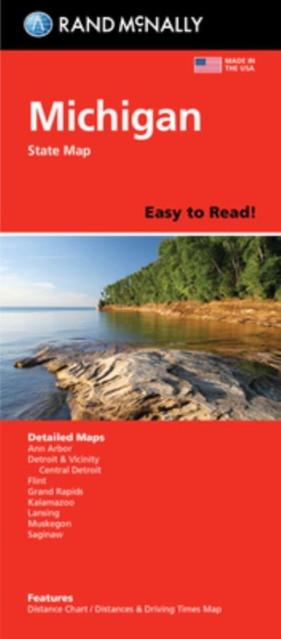 Cover for Rand McNally · Rand McNally Easy to Read: Michigan State Map (Taschenbuch) (2021)