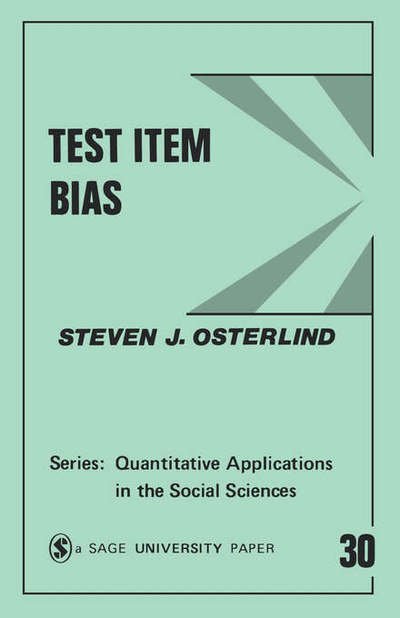 Cover for Steven J. Osterlind · Test Item Bias (Quantitative Applications in the Social Sciences) (Taschenbuch) (1983)