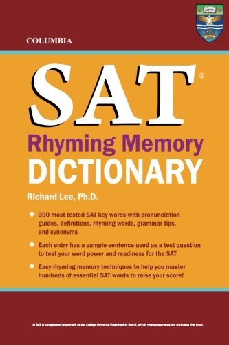 Cover for Richard Lee Ph.d. · Columbia Sat Rhyming Memory Dictionary (Taschenbuch) (2012)