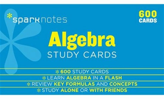 Cover for Sparknotes Editors · Algebra - Sparknotes Study Cards (Flashcards) (2014)