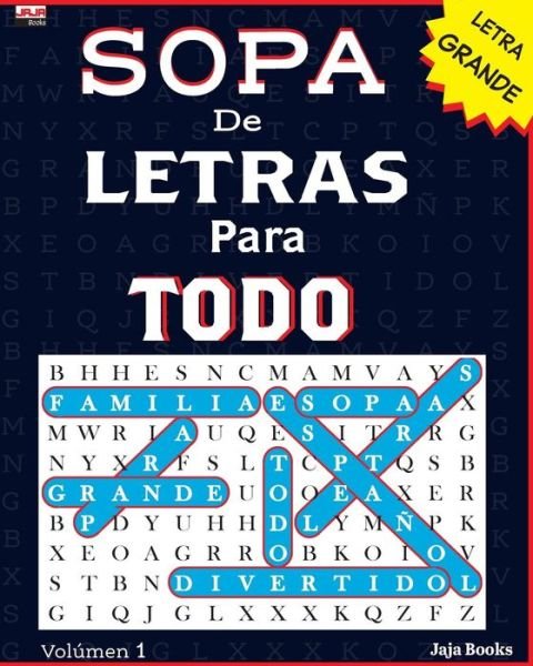 Cover for Jaja Books · SOPA De LETRAS Para TODO (Pocketbok) (2018)