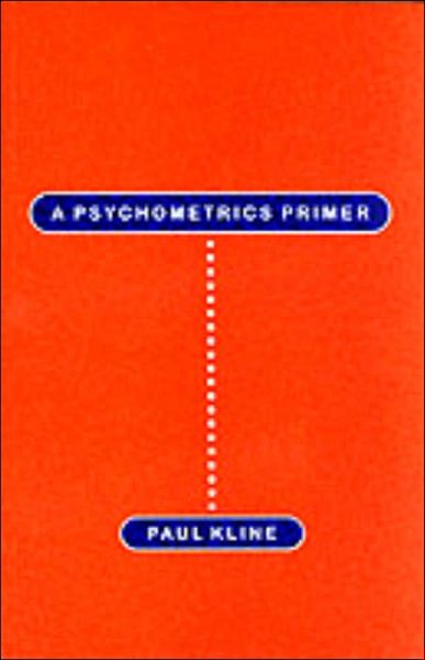 Cover for Paul Kline · Psychometrics Primer (Paperback Book) (2000)