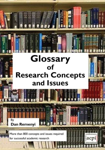 Cover for Dan Remenyi · A Glossary of Research Concepts and Issues (Pocketbok) (2021)