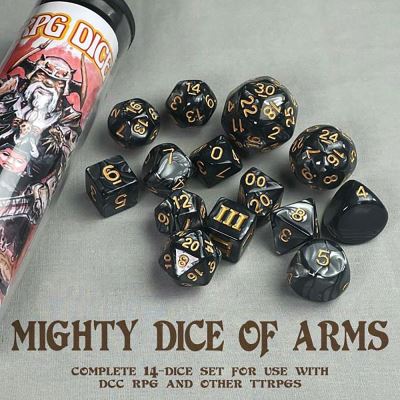 Cover for Michael Curtis · DCC Dice - Mighty Dice of Arms (Book) (2024)