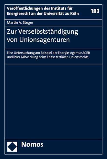 Cover for Steger · Zur Verselbstständigung von Unio (Book)