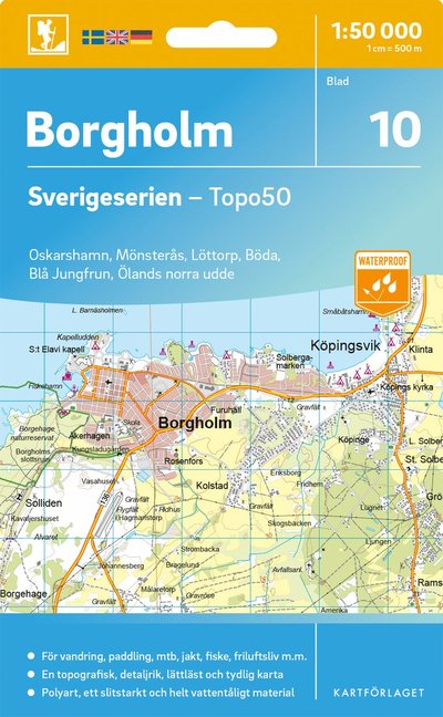Cover for Borgholm - Sverigeserien Topo50 (Map) (2025)