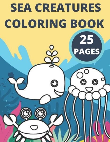 Cover for Golden Bow · Sea Creatures Coloring Book (Paperback Book) (2020)