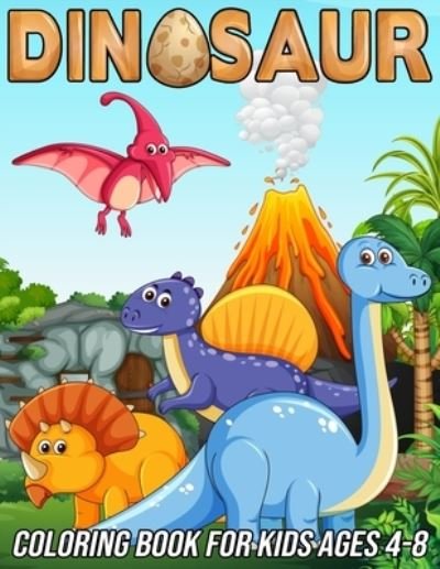 Cover for Mezzo Zentangle Designs · Dinosaur Coloring Book for Kids Ages 4-8 (Paperback Bog) (2020)