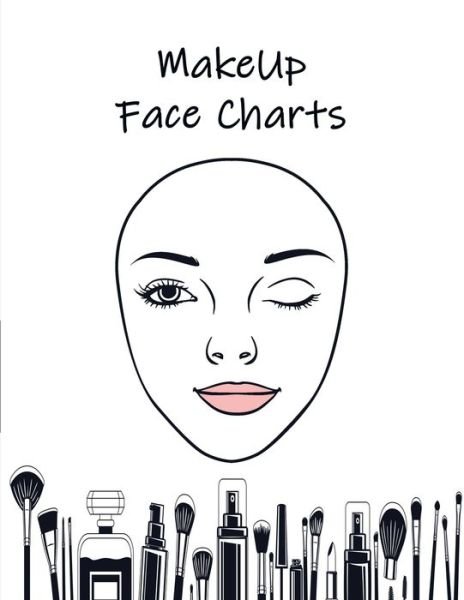 MakeUp Face Charts - Black Lotus Print - Bøger - Independently Published - 9798611854891 - 9. februar 2020