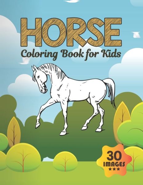 Cover for Neocute Press · Horse Coloring Book for Kids (Pocketbok) (2020)