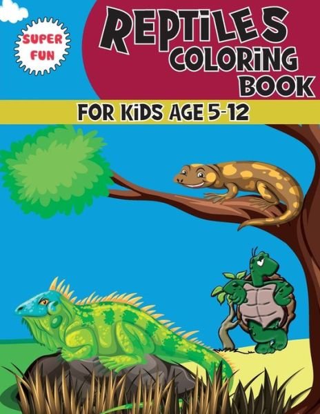 Cover for Ouasis Publishing · Reptiles Coloring Book: A Unique Collection Of Coloring Pages For kids Ages 5-12, Great Gift for Boys &amp; Girls (Paperback Book) (2021)