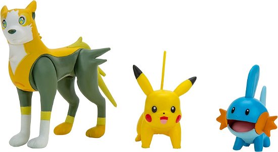 Battle Figure Set - Pikachu + Mudkip + Boltund ( 37929 ) - Pokemon - Produtos - ABGEE - 0191726425892 - 