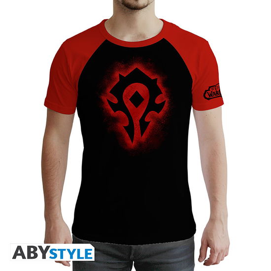 Cover for T-Shirt Männer · WORLD OF WARCRAFT - Tshirt Horde man SS Red &amp; Bl (Legetøj) (2019)